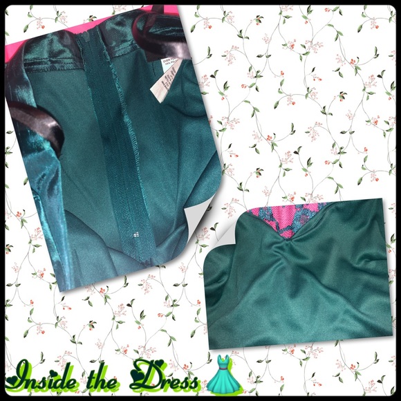 👗💚Jrs 5/6 Emerald Green 2-piece Prom Dress 👗💚 - Picture 8 of 8
